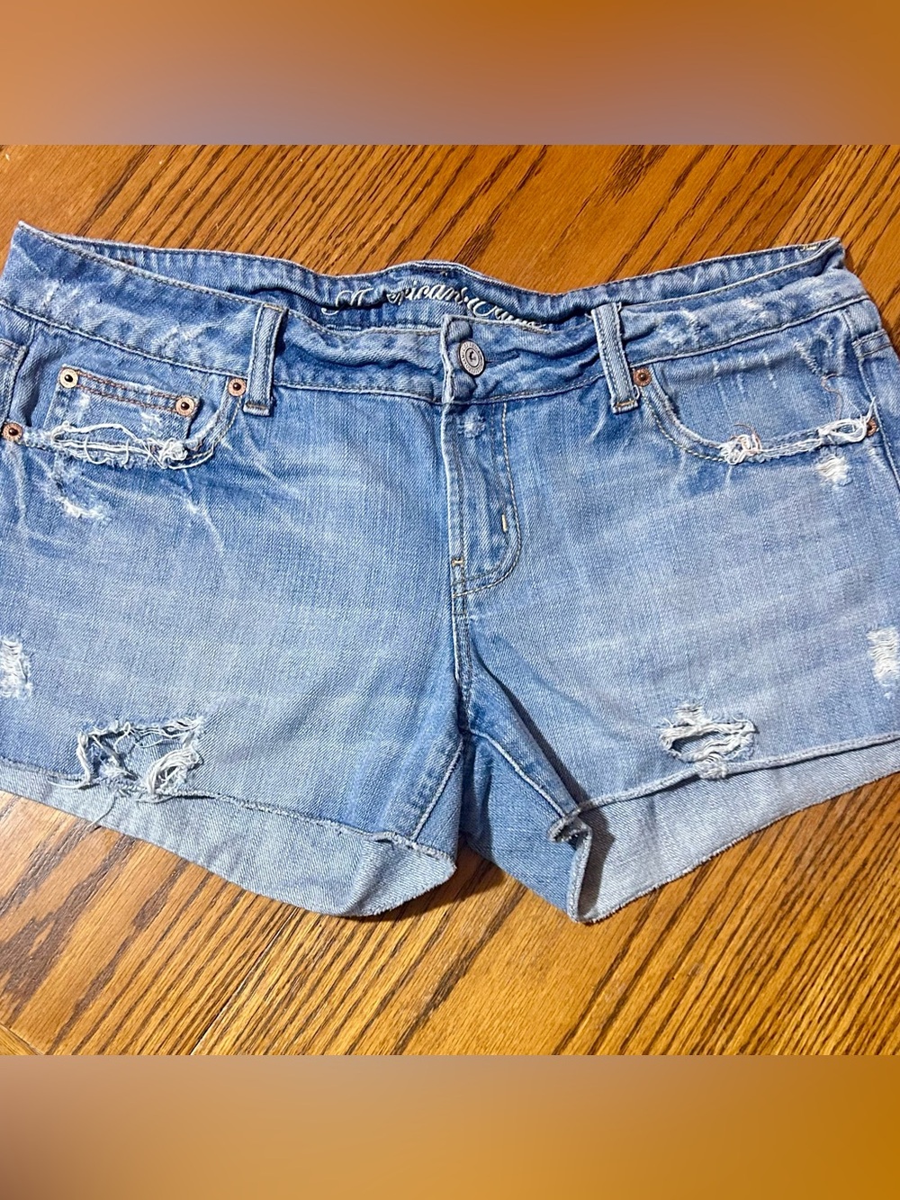 American Eagle Denim Shorts - Size 12 - 100% Cotton